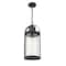 Z-Lite Roundhouse 1 Light Outdoor Chain Mount Ceiling Fixture, Black And Clear Seedy 569CHB-BK - alternate 3